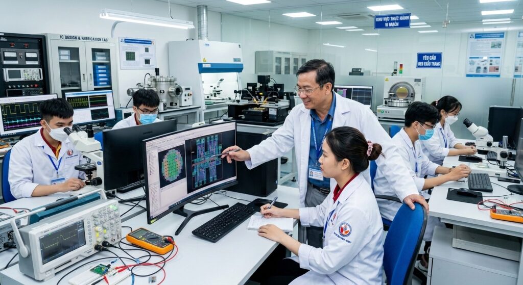 Phòng thực hành vi mạch bán dẫn có những thiết bị gì?