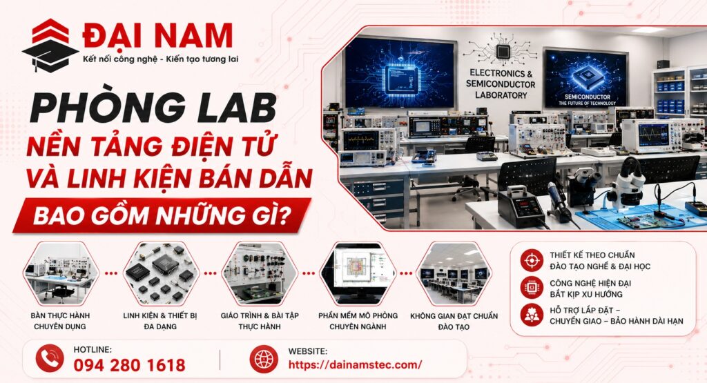Phòng Lab Nền Tảng Điện Tử Và Linh Kiện Bán Dẫn Bao Gồm Những Gì?