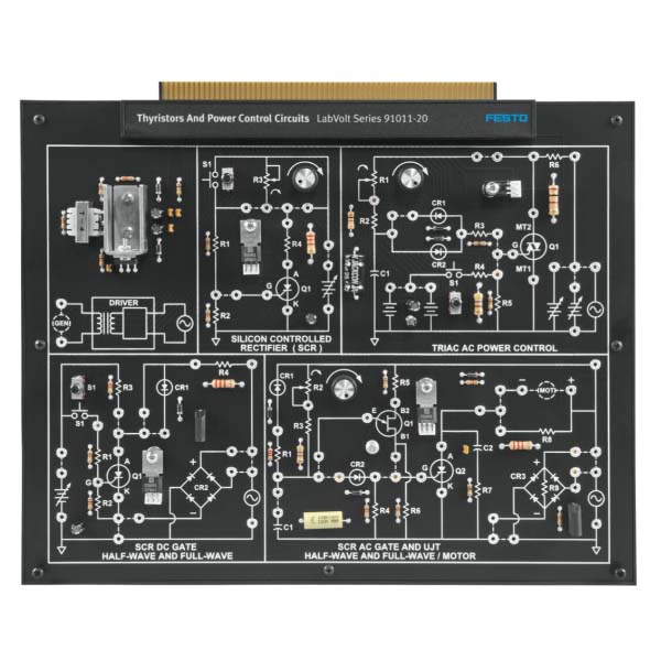 Bảng mạch thí nghiệm về thyristor và các mạch điều khiển công suất Festo 580997