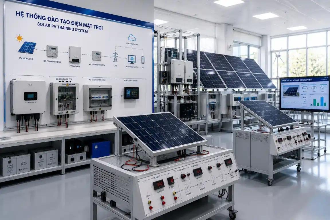 Hệ thống thiết bị đào tạo điện năng lượng mặt trời