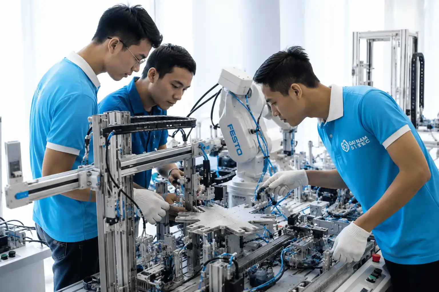 Hệ thống phòng thực hành tại Cao đẳng Nghề Yên Bái