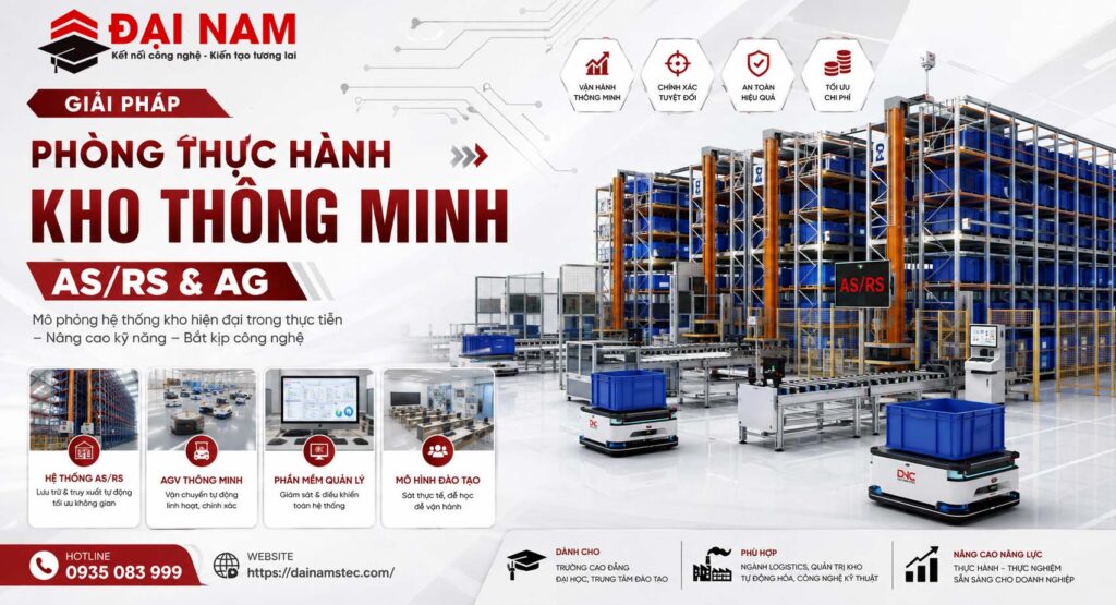 Giải Pháp Phòng Thực Hành Kho Thông Minh AS/RS & AG